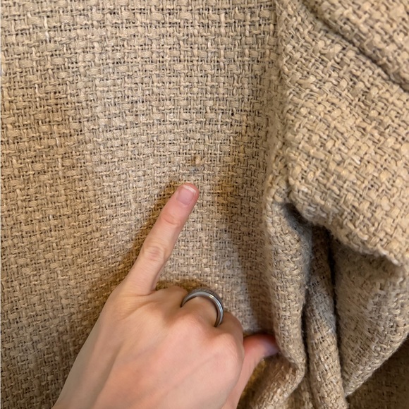 Tuckernuck Pomander Place Tan Coco Tweed Bow Dress Medium - Picture 8 of 13